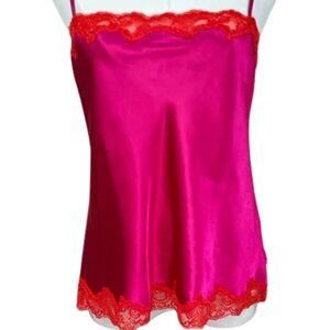 Vintage La Senza Pink and orange Lace Trim Camisole